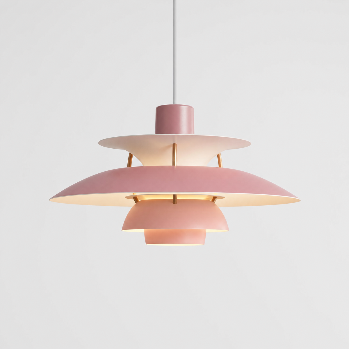 
Tiered Louvre Pendant Light — Modern Layered Aluminium Dining Ceiling Lamp